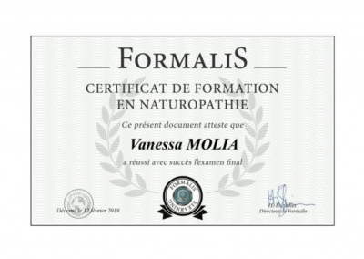 Certification de Naturopathie – FORMALIS