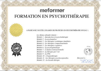 Formation en psychothérapie